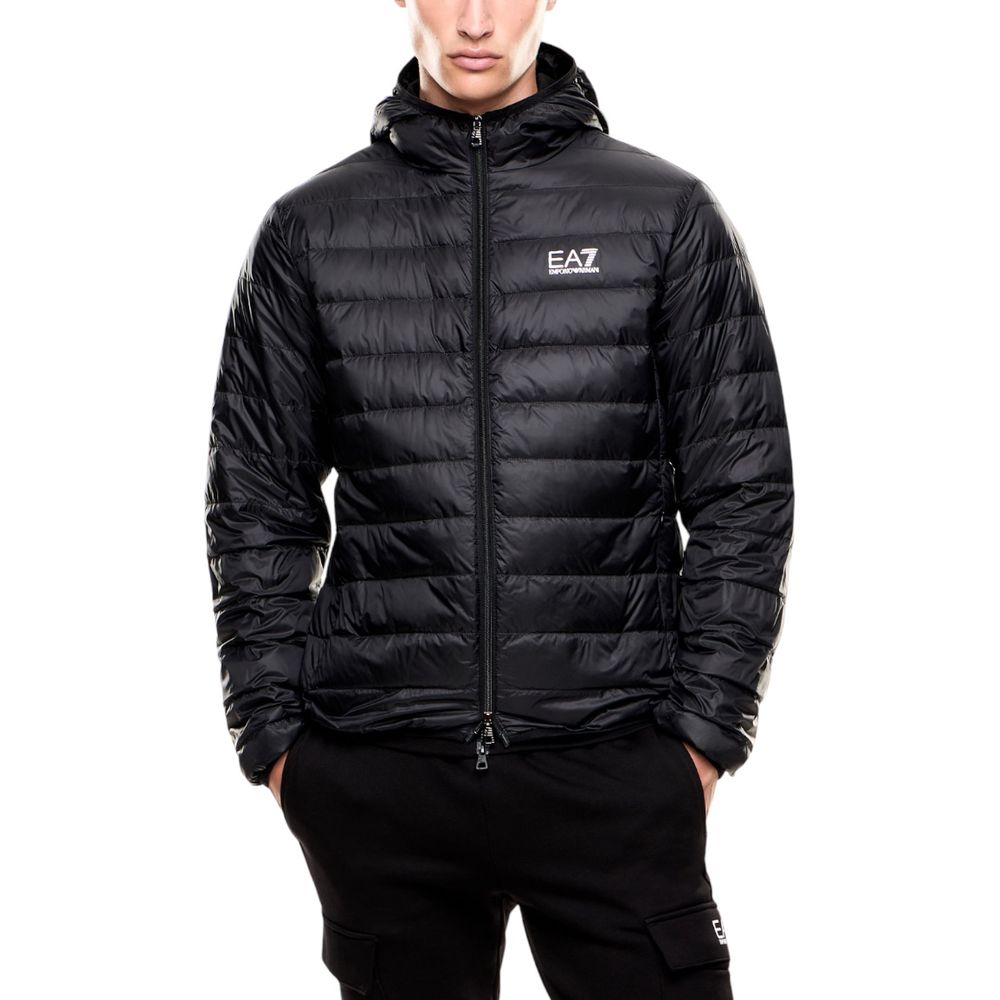 Bicolor Polyamide Full-Length Jacket