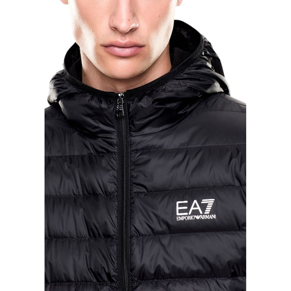 Bicolor Polyamide Full-Length Jacket