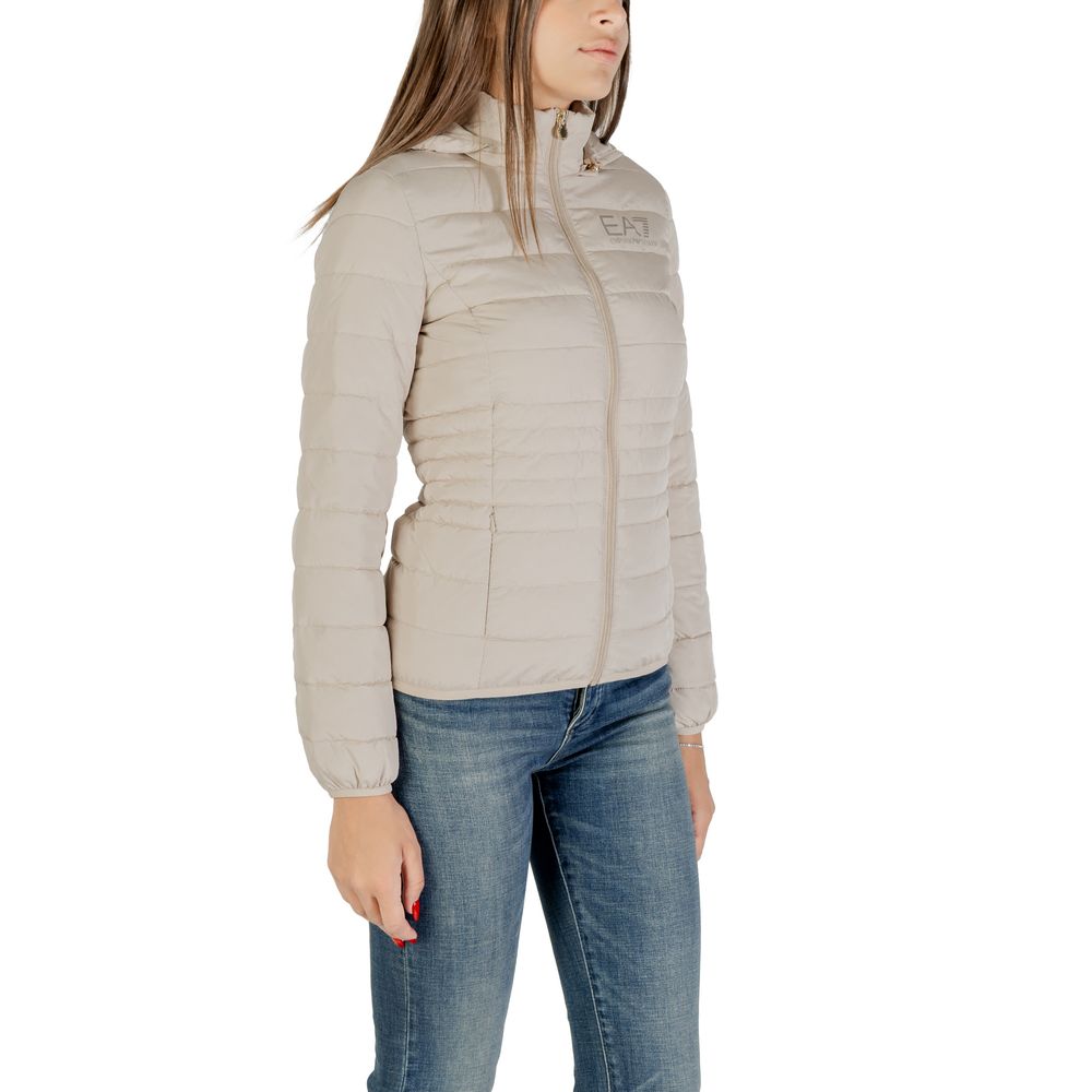 Beige Polyester Coat