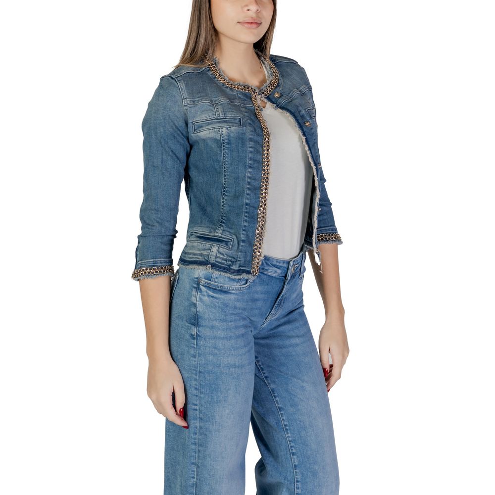 Light Blue Cotton Denim Jacket