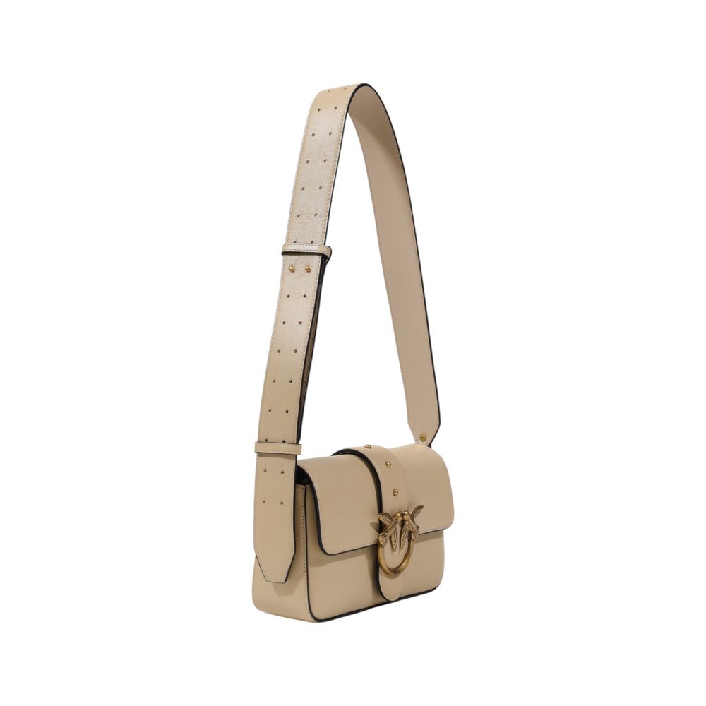 Gray Leather Handbag