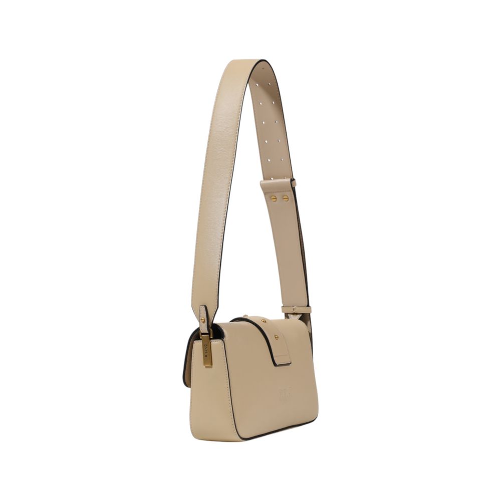 Gray Leather Handbag