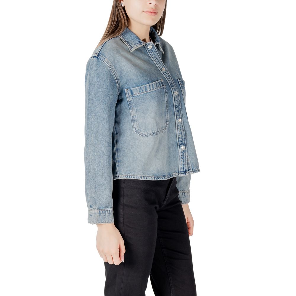 Light Blue Cotton Blouse