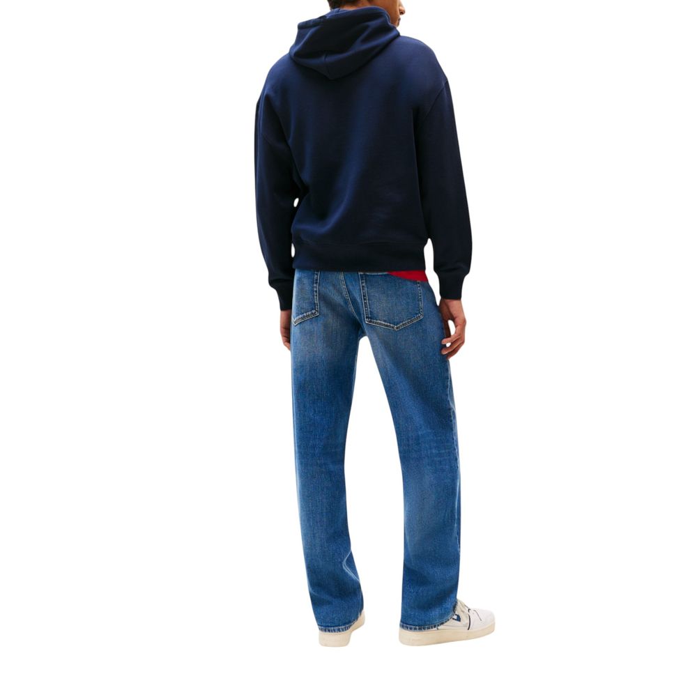 Blue Recycled Cotton Hoodie
