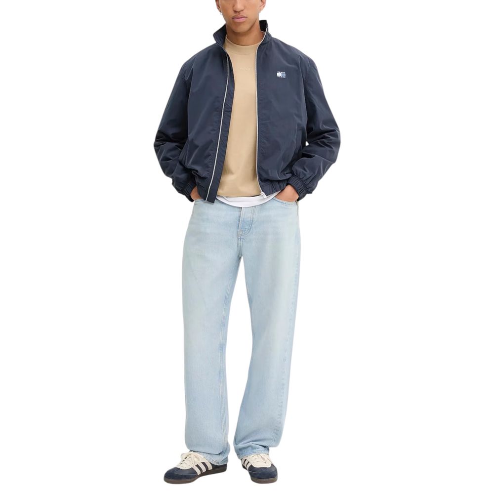 Blue Recycled Polyamide Bomber