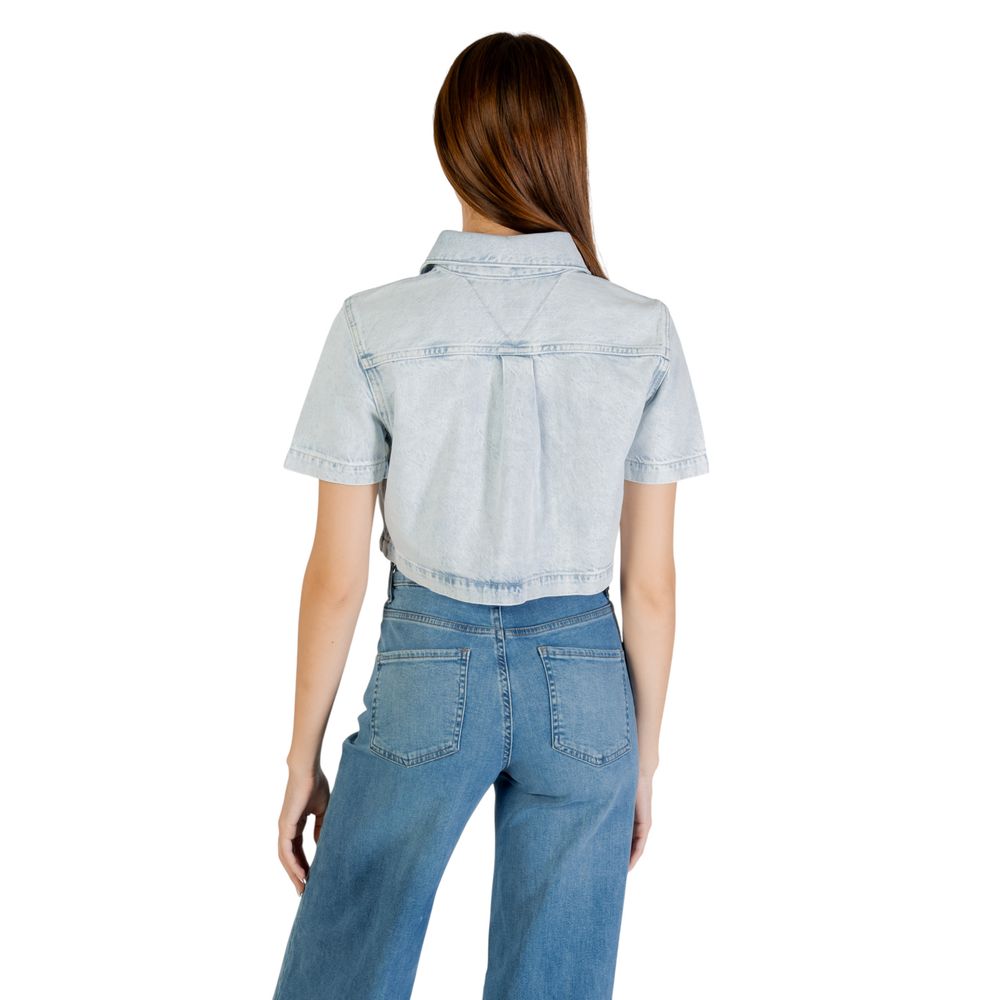 Light Blue Recycled Cotton Shortsleeve Shirt