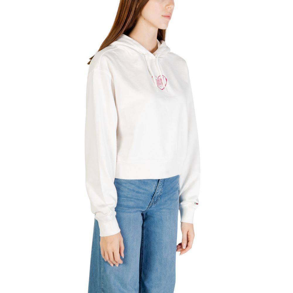 Cream Recycled Cotton Hoodie