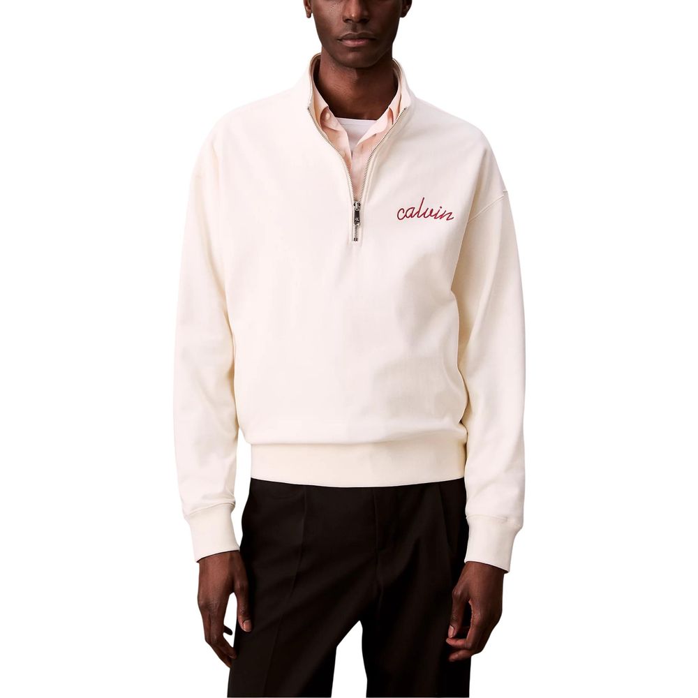 White Cotton Sweatshirt