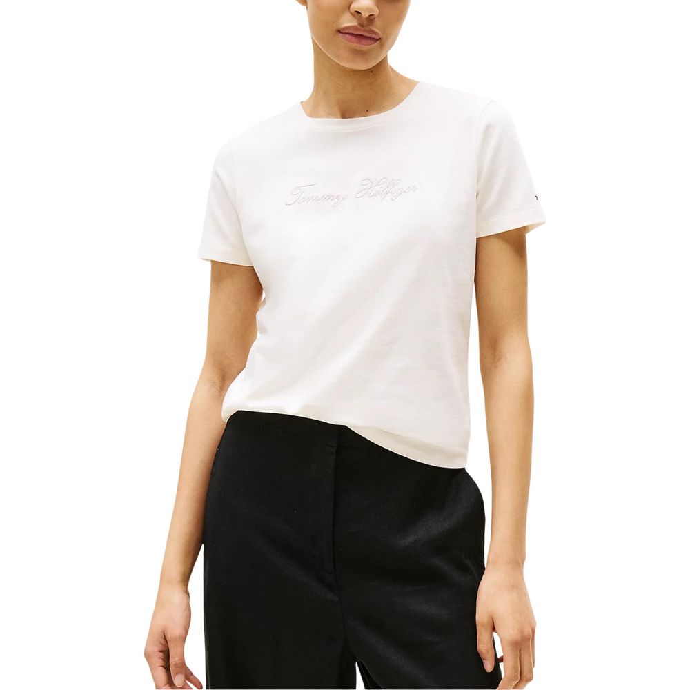 Beige Recycled Cotton T-Shirt