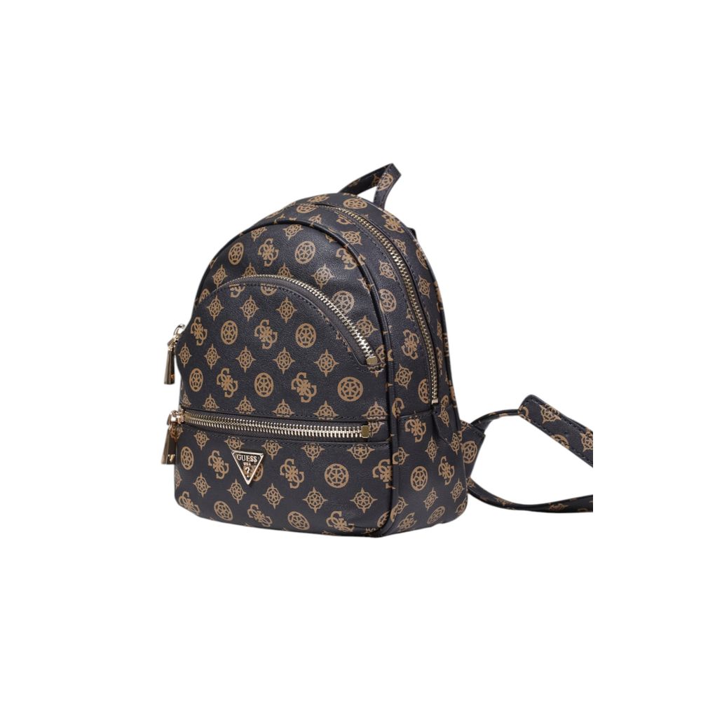 Brown Polyethylene Backpack