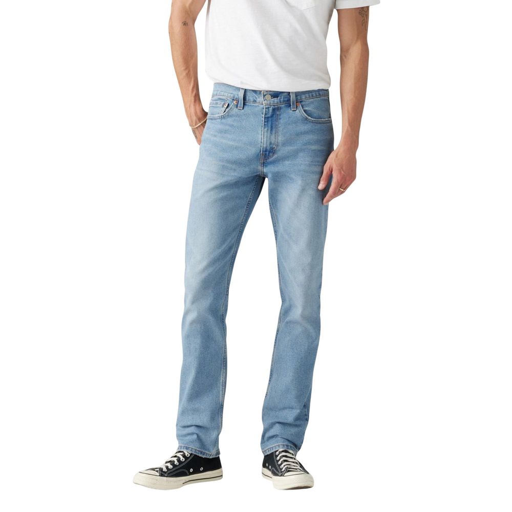Light Blue Cotton Skinny Jeans