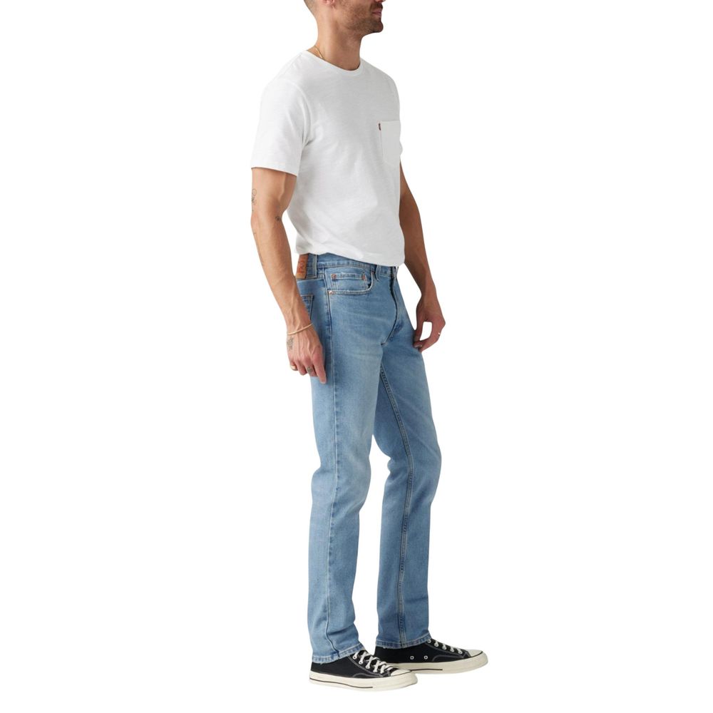 Light Blue Cotton Skinny Jeans