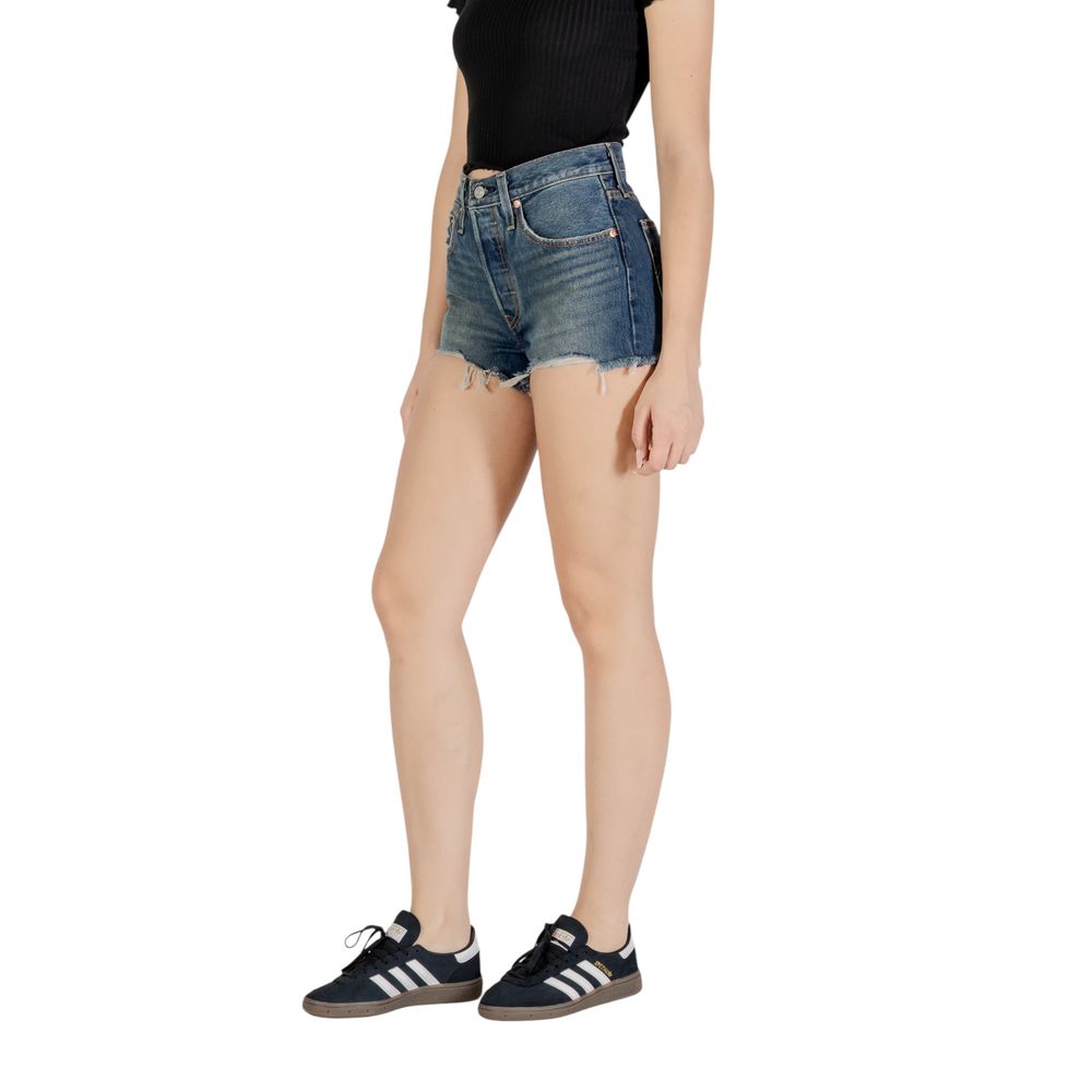 Blue Cotton Shorts