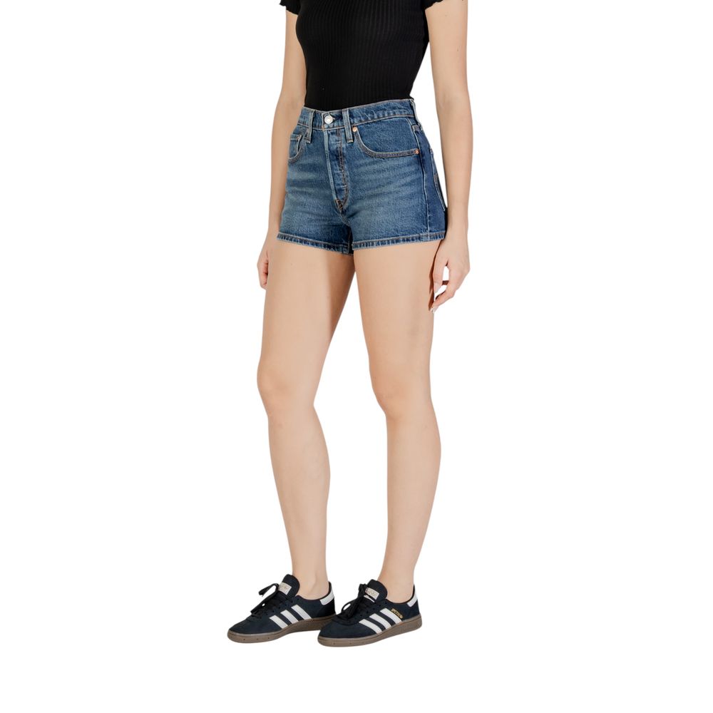 Blue Cotton Shorts