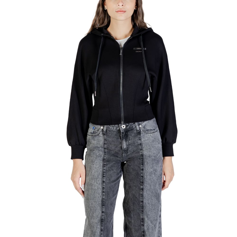 Black Polyamide Hoodie
