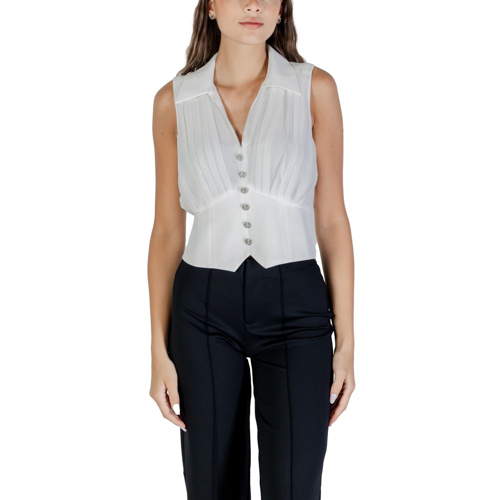 White Polyester Blouse