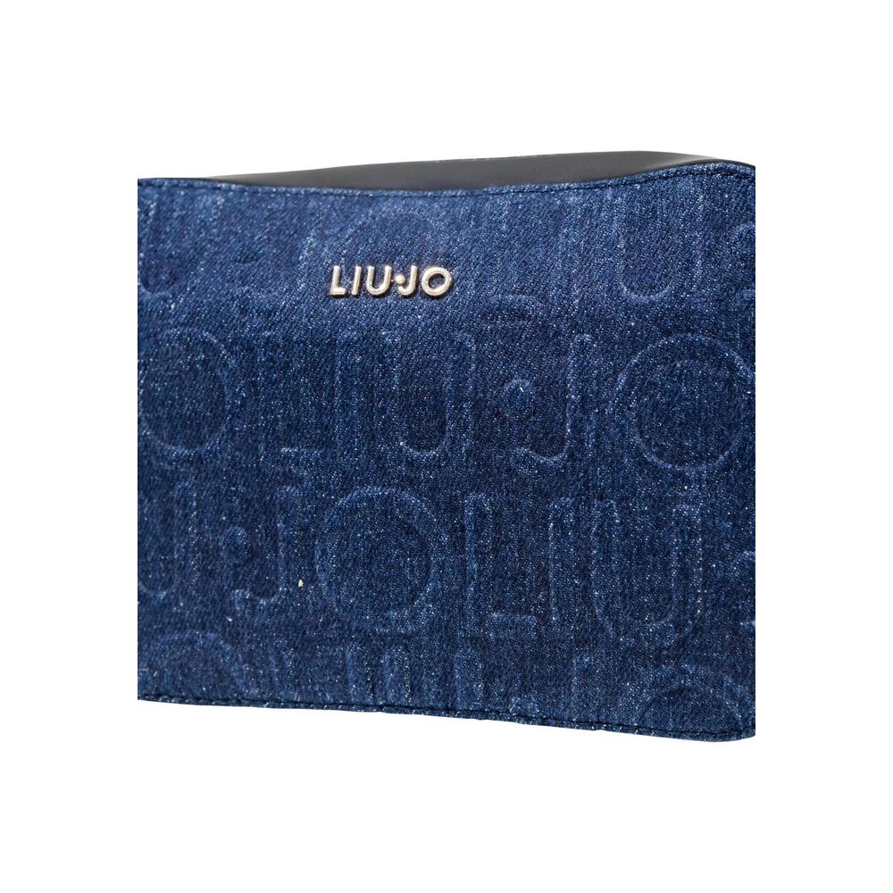 Blue Cotton Handbag