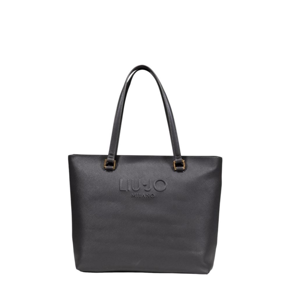 Gray Polyethylene Handbag