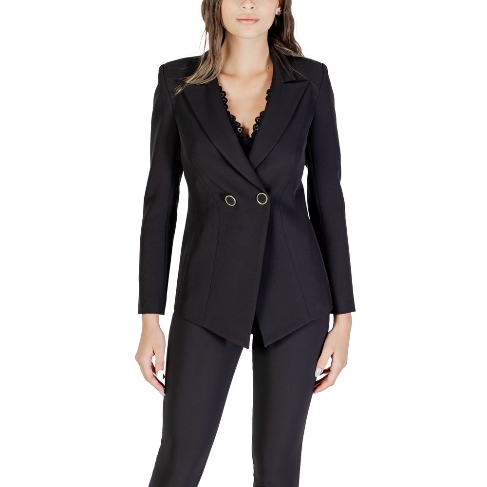 Black Polyester Blazer