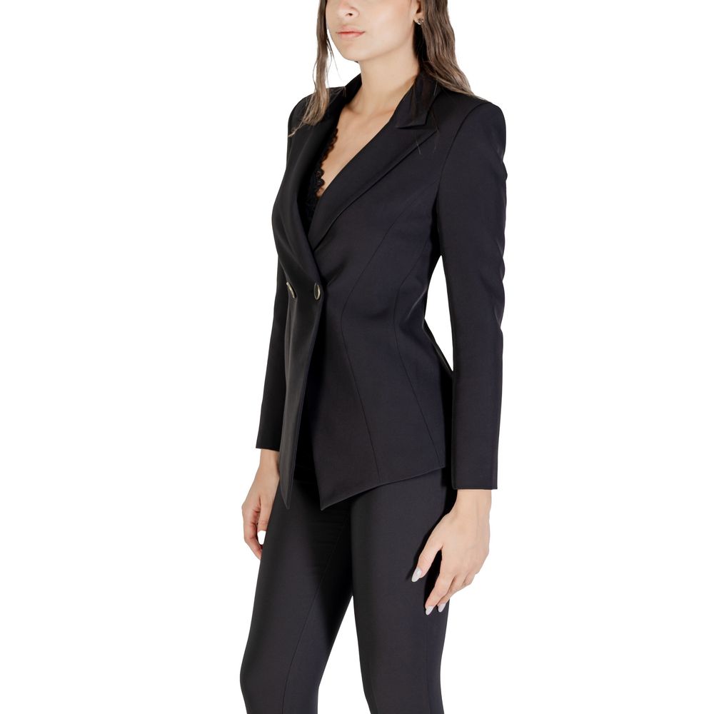 Black Polyester Blazer