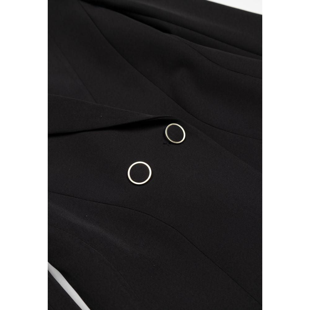 Black Polyester Blazer