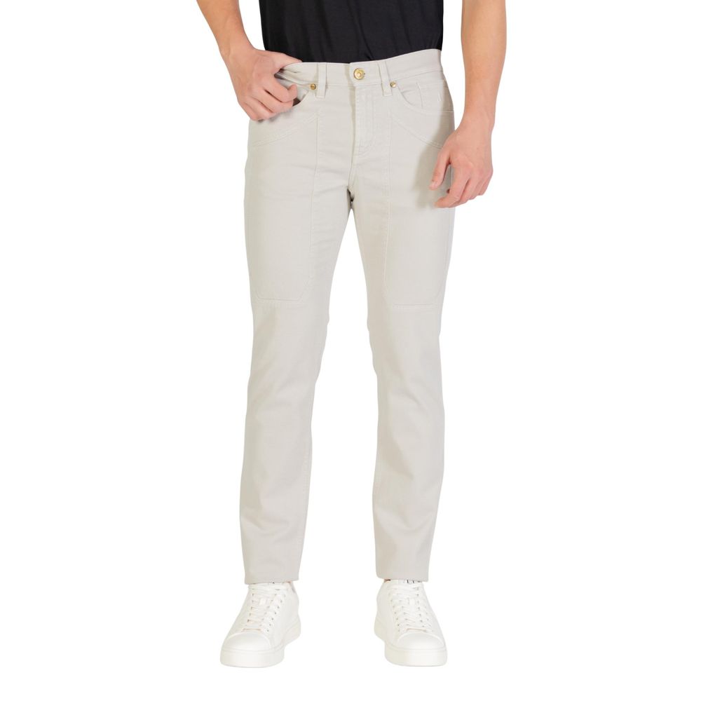 Gray Cotton Skinny Jeans