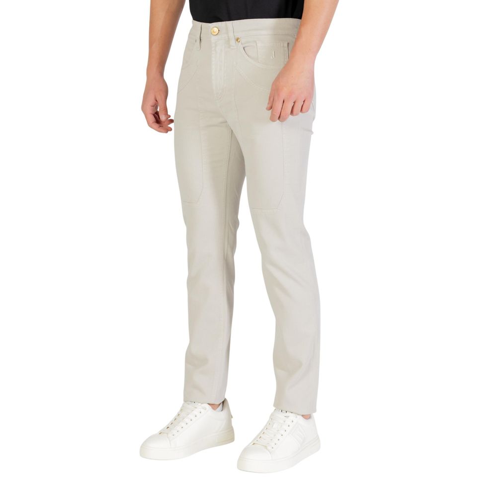 Gray Cotton Skinny Jeans