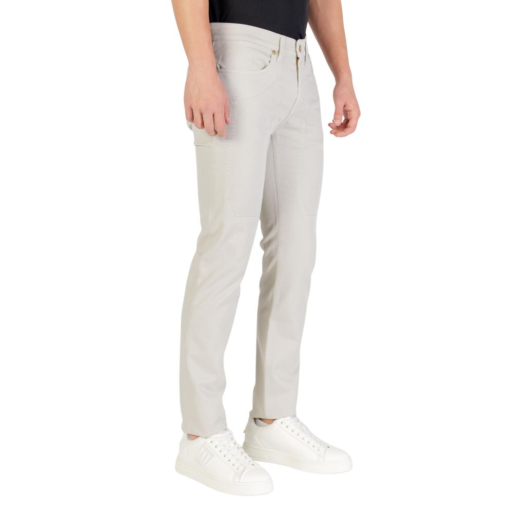 Gray Cotton Skinny Jeans