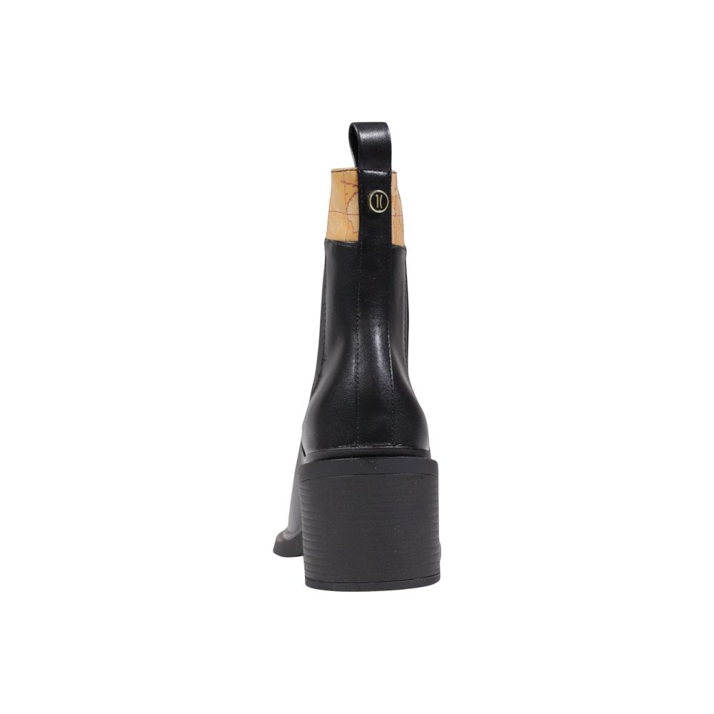 Black Polyethylene Ankle Boots