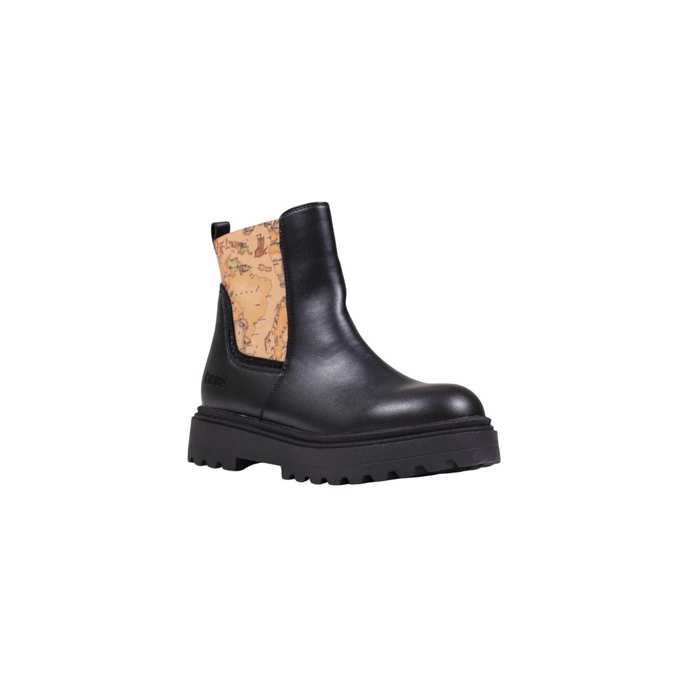 Black Polyethylene Ankle Boots