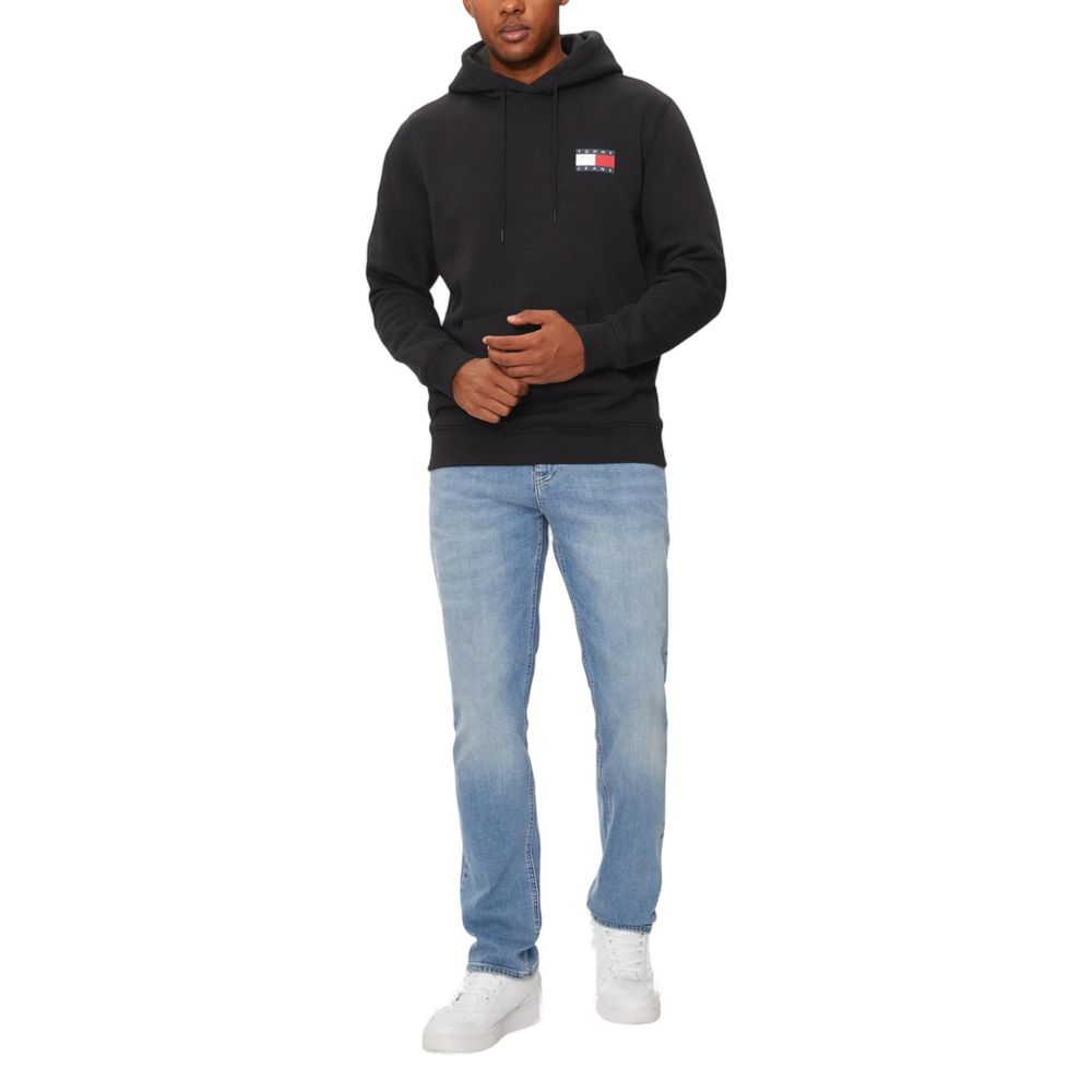 Black Cotton Hoodie