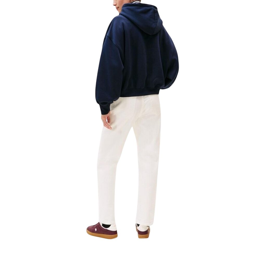 Blue Recycled Cotton Hoodie