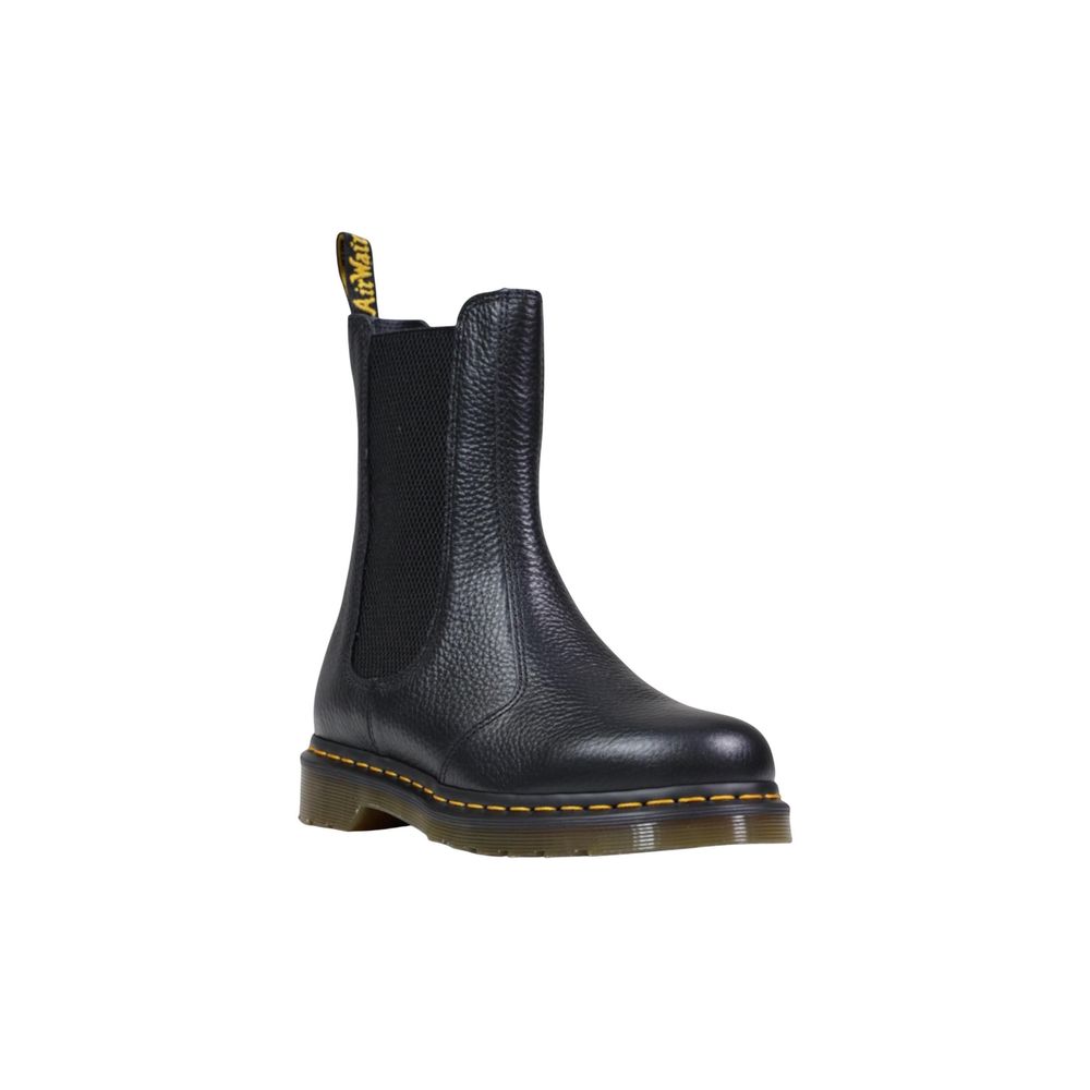 Black Leather Ankle Boots