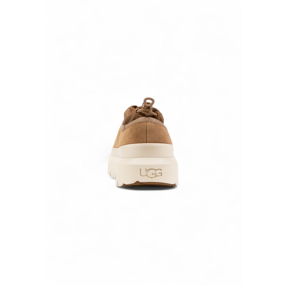 Beige Suede Leather Clogs