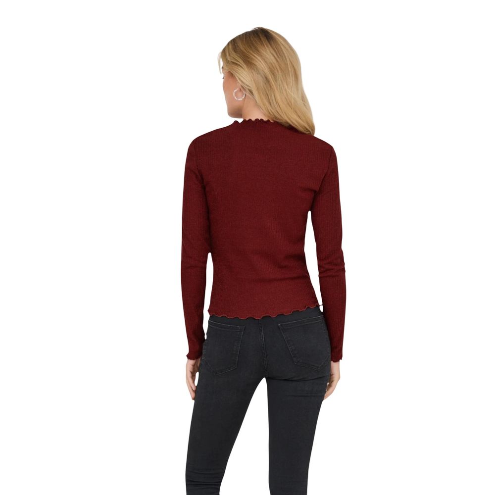 Red Organic Cotton Long Sleeve T-Shirt