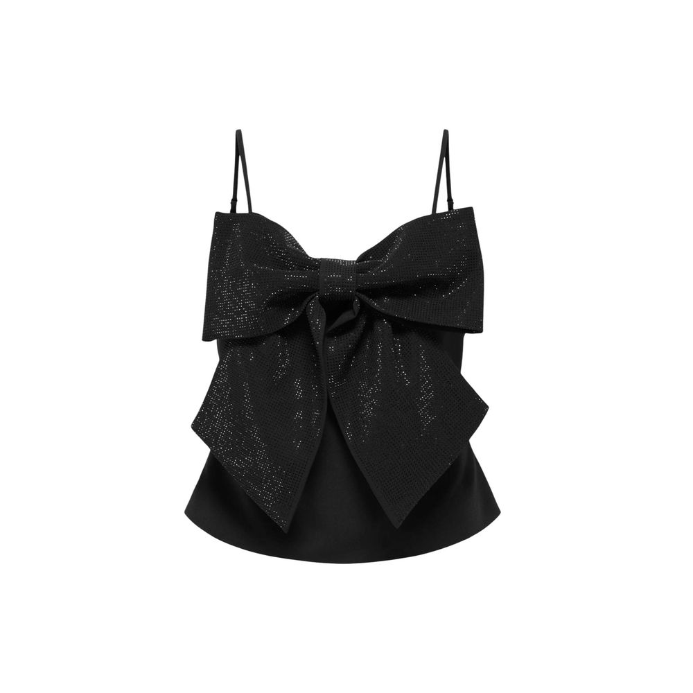 Black Polyester Top