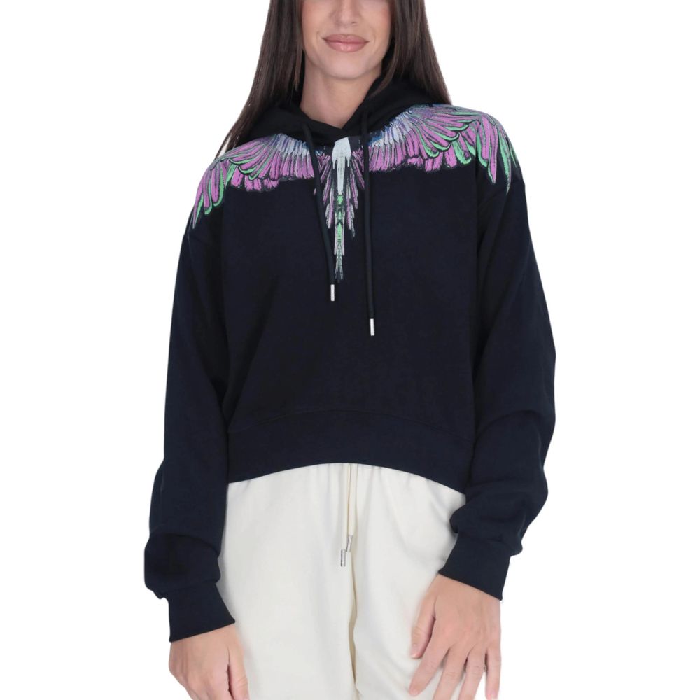 Black Cotton Hoodie