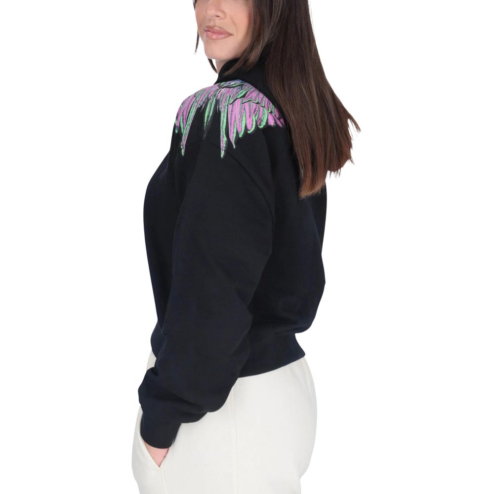 Black Cotton Hoodie