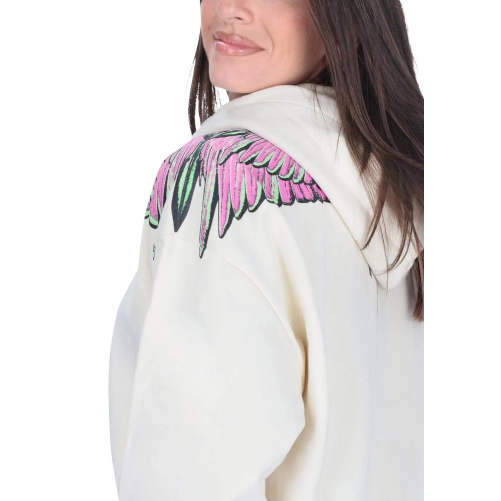 White Cotton Hoodie
