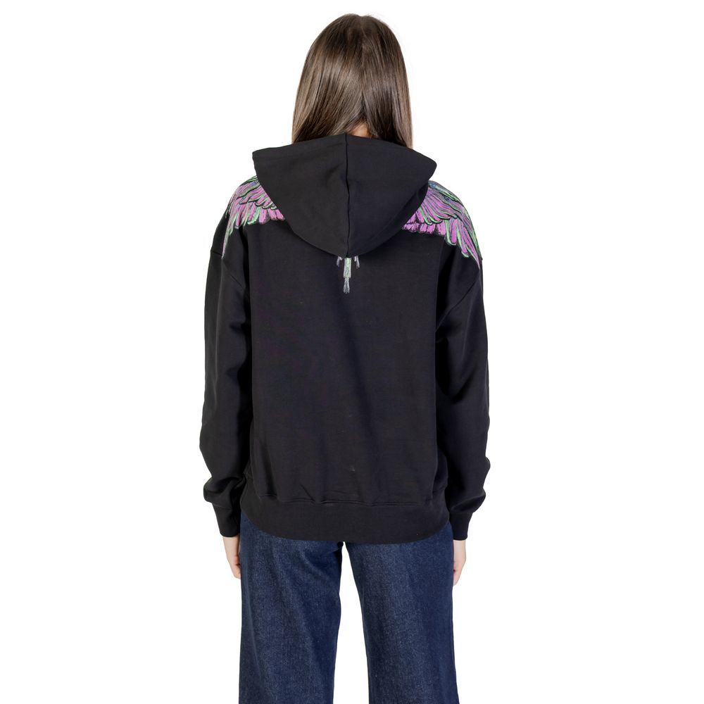 Black Cotton Hoodie