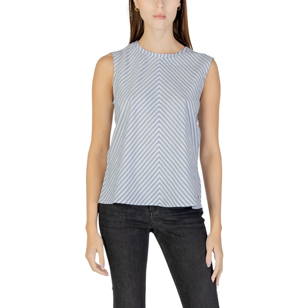 Blue Cotton Tank Tops
