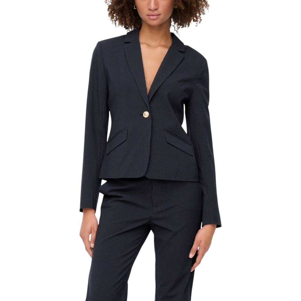 Blue Polyester Blazer