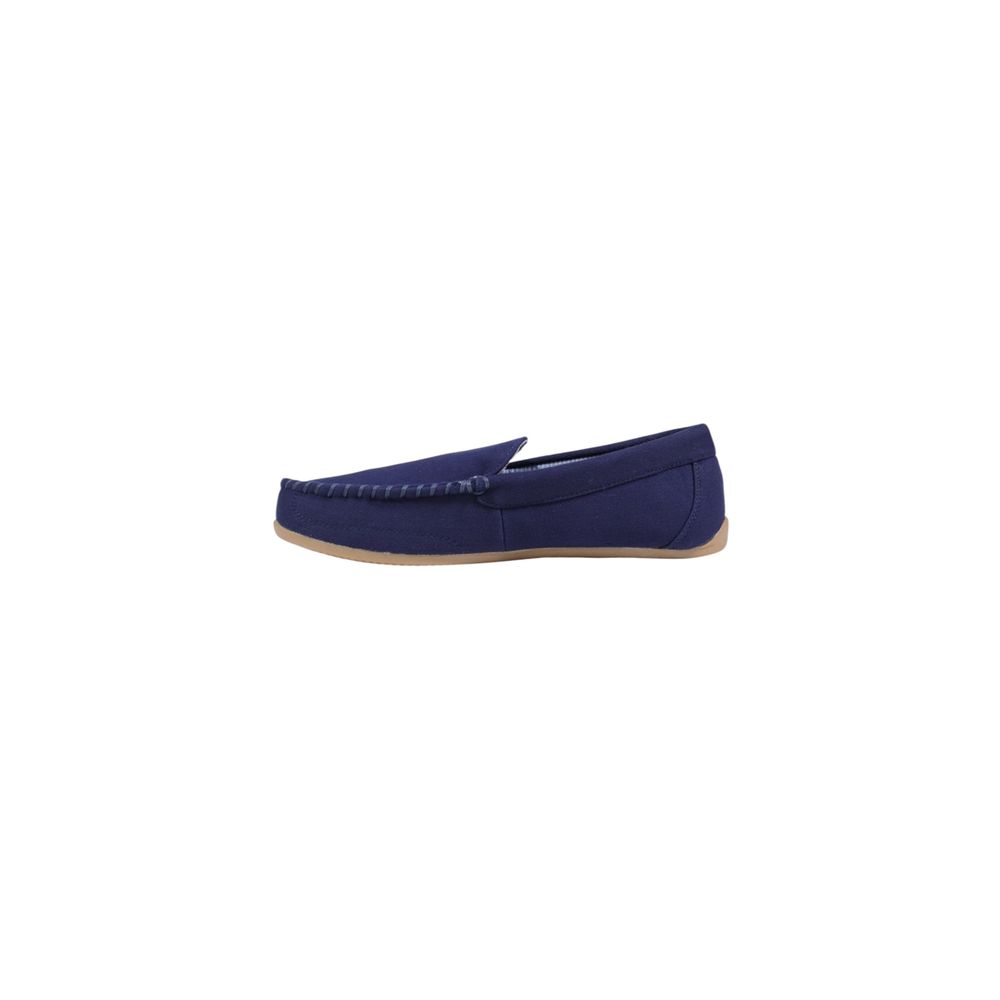 Blue Textile Slippers