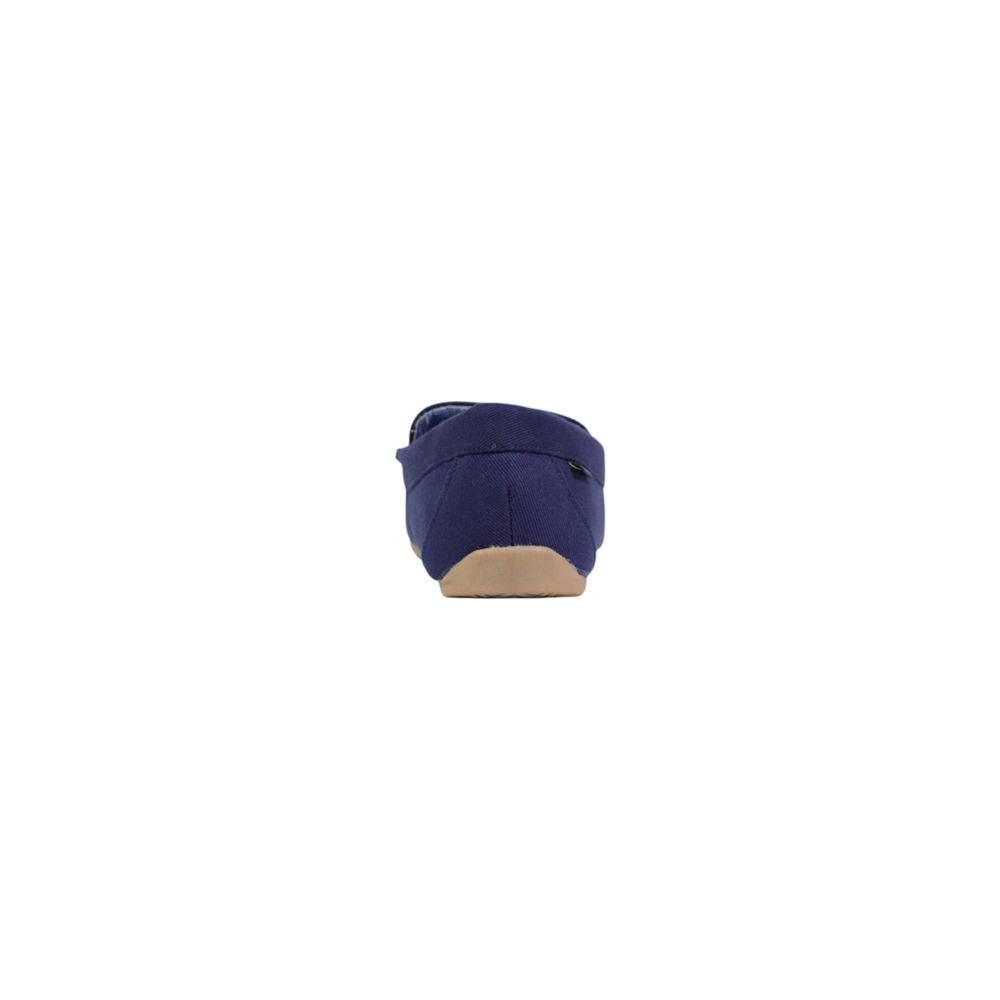 Blue Textile Slippers