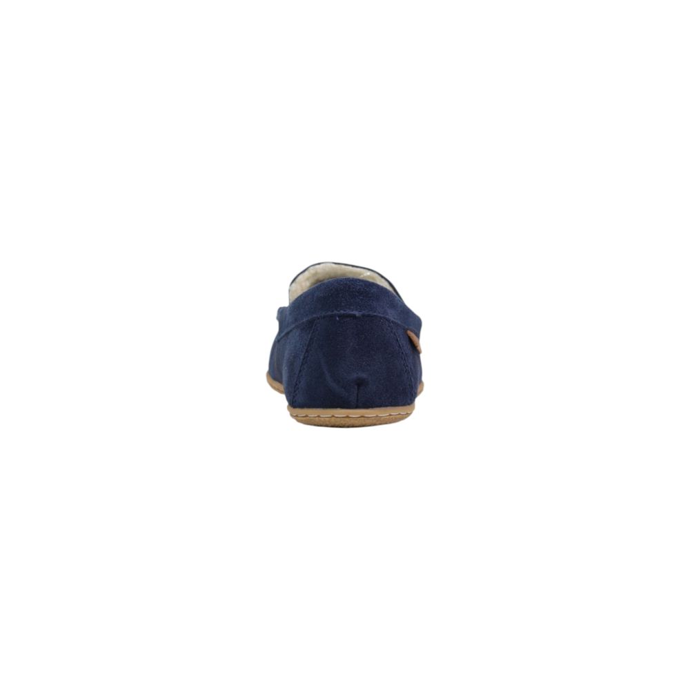 Blue Suede Leather Slippers