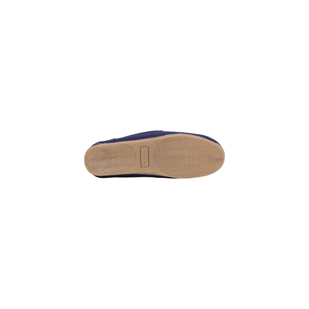 Blue Textile Slippers
