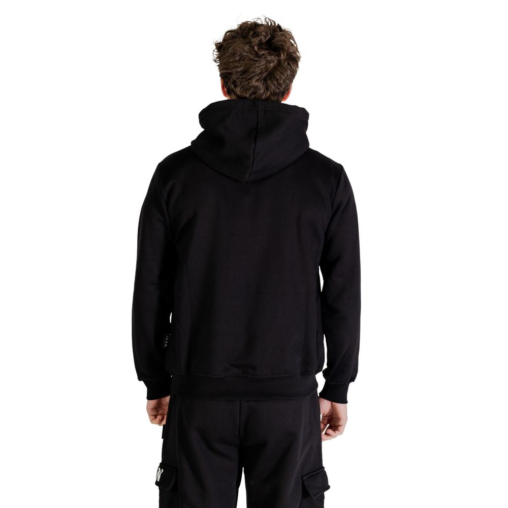 Black Cotton Hoodie