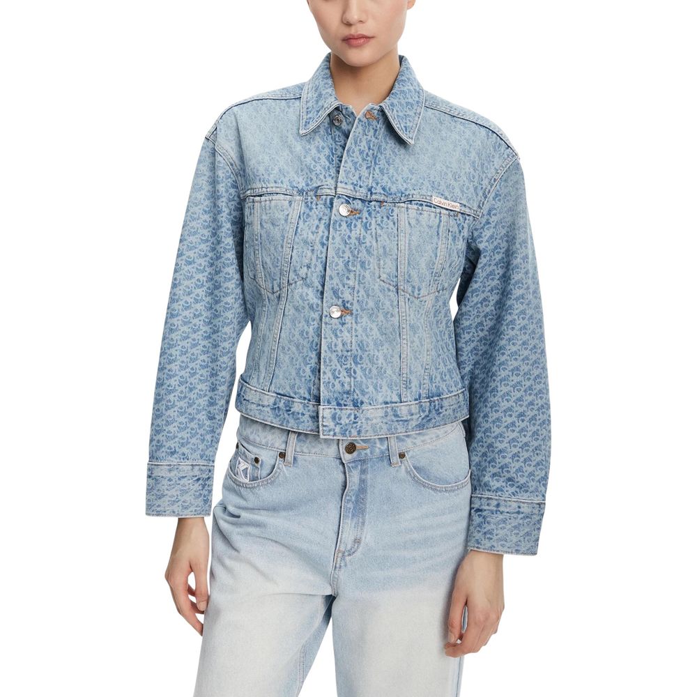 Light Blue Cotton Denim Jacket