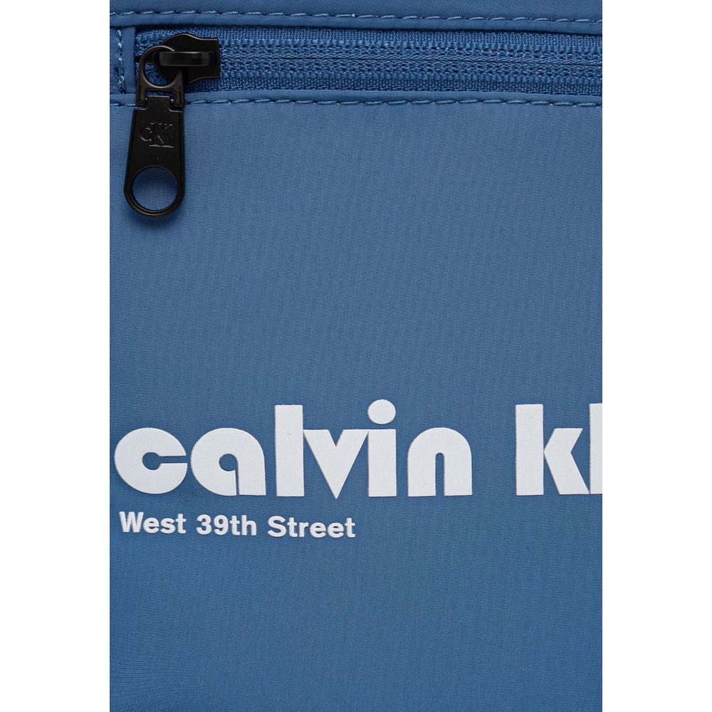 Blue Recycled Polyester Crossbody Bag