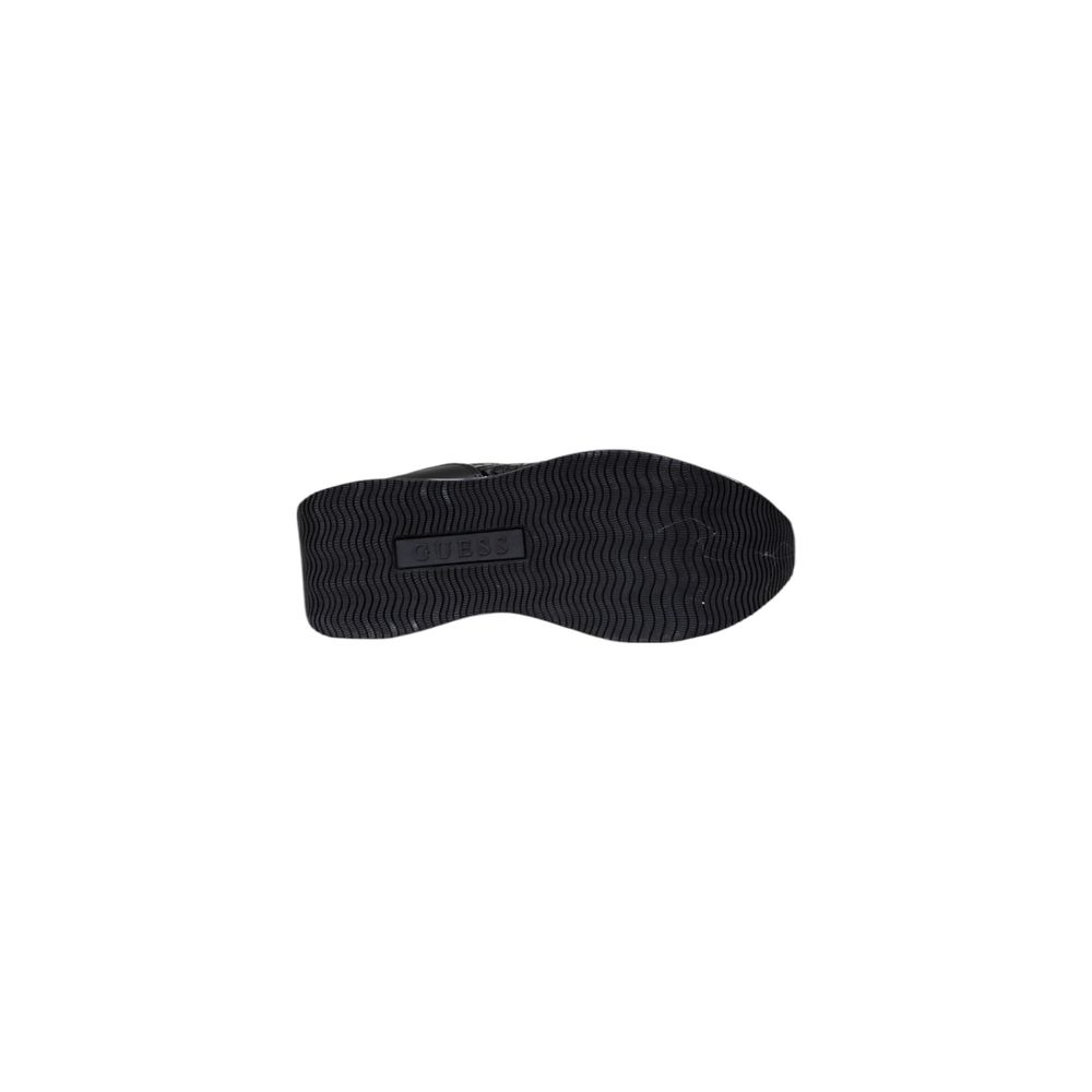 Black Polyethylene Platform Sneakers